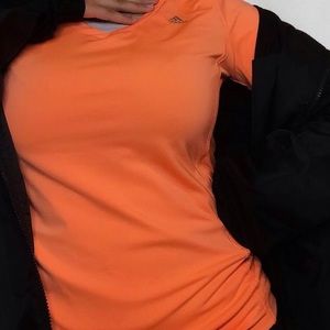 Orange adidas t-shirt